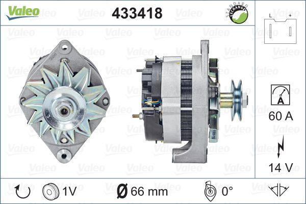 VALEO 433418 - Генератор autozip.com.ua