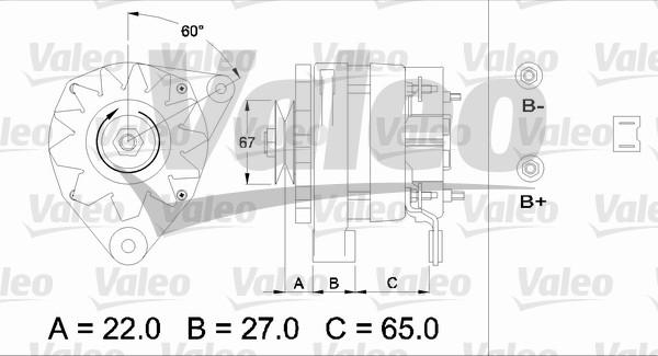 Valeo 433430 - Генератор autozip.com.ua