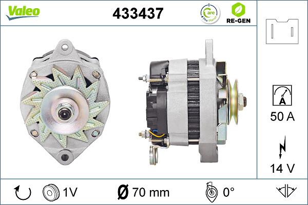 VALEO 433437 - Генератор autozip.com.ua