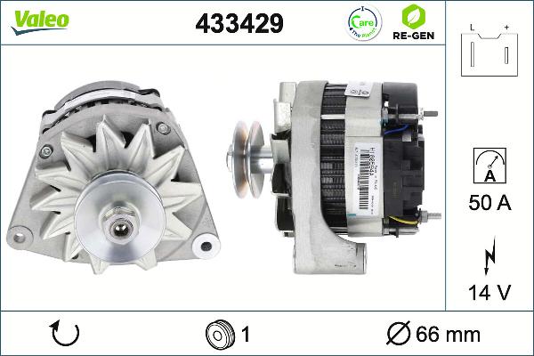 VALEO 433429 - Генератор autozip.com.ua
