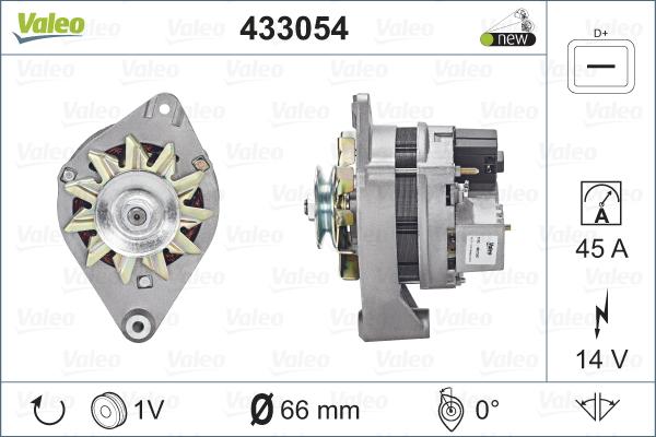 VALEO 433054 - Генератор autozip.com.ua