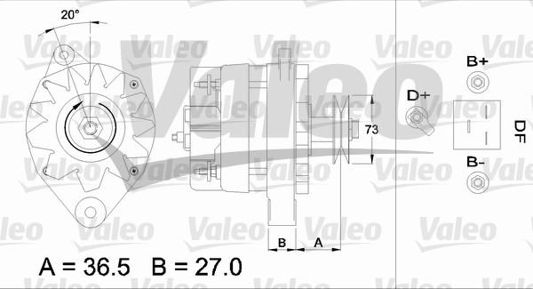 Valeo 433395 - Генератор autozip.com.ua