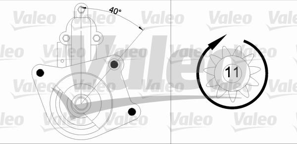 Valeo 433343 - Стартер autozip.com.ua