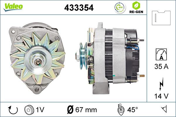VALEO 433354 - Генератор autozip.com.ua