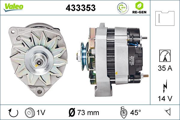 VALEO 433353 - Генератор autozip.com.ua