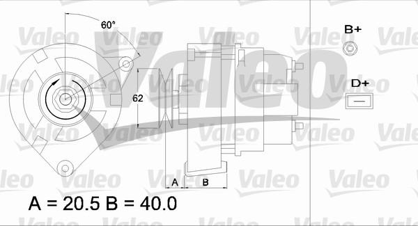 Valeo 433352 - Генератор autozip.com.ua