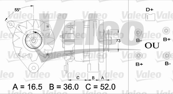 Valeo 433368 - Генератор autozip.com.ua