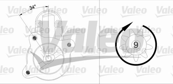 Valeo 433300 - Стартер autozip.com.ua