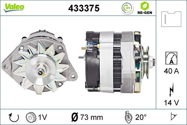 VALEO 433375 - Генератор autozip.com.ua