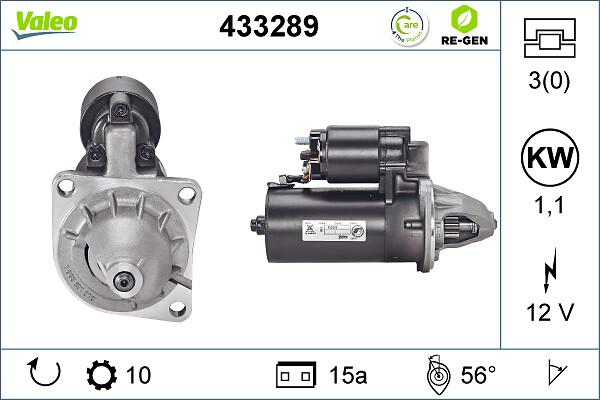 VALEO 433289 - Стартер autozip.com.ua