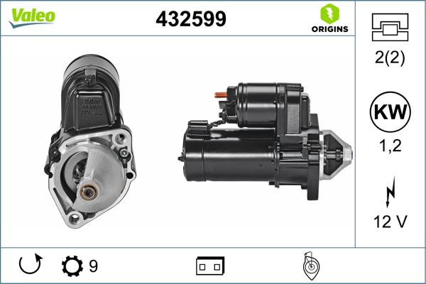 VALEO 432599 - Стартер autozip.com.ua