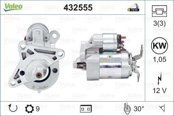 VALEO 432555 - Стартер autozip.com.ua