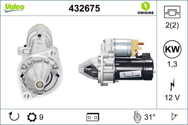 VALEO 432675 - Стартер autozip.com.ua