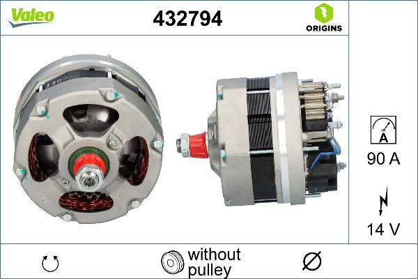 VALEO 432794 - Генератор autozip.com.ua