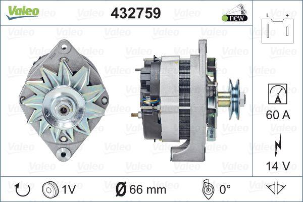 VALEO 432759 - Генератор autozip.com.ua