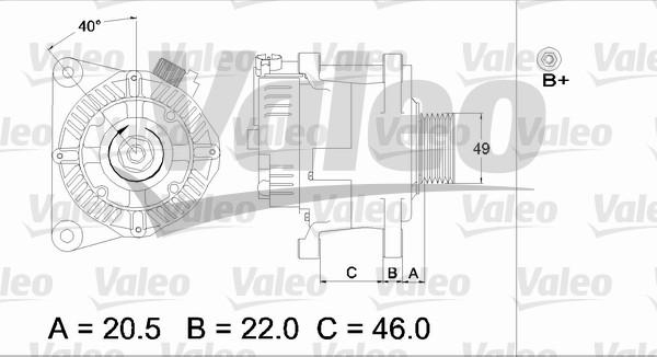 Valeo 437409 - Генератор autozip.com.ua