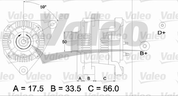 Valeo 437413 - Генератор autozip.com.ua