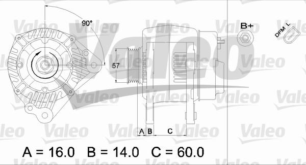 Valeo 437412 - Генератор autozip.com.ua