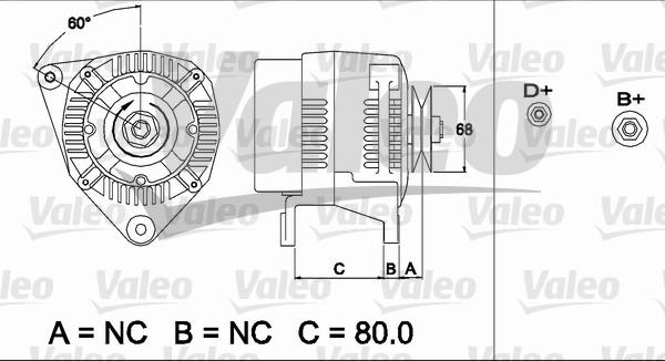 Valeo 437484 - Генератор autozip.com.ua