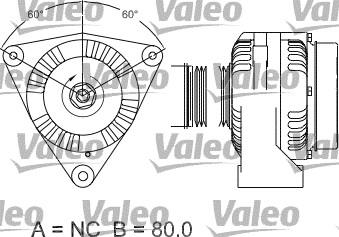 Valeo 437482 - Генератор autozip.com.ua