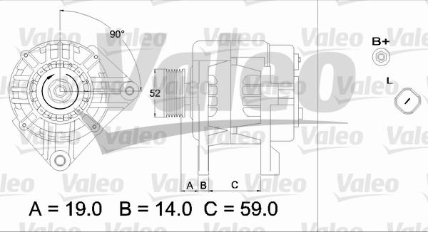 Valeo 437424 - Генератор autozip.com.ua