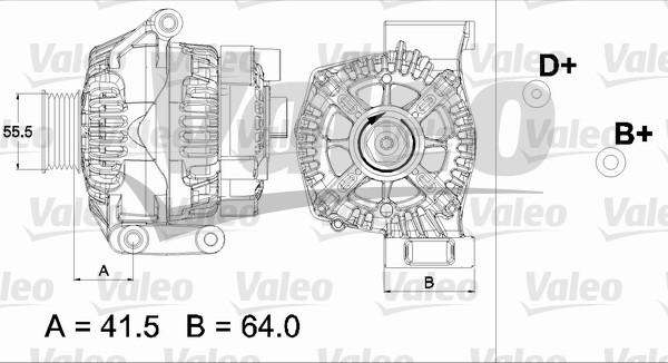 Valeo 437475 - Генератор autozip.com.ua