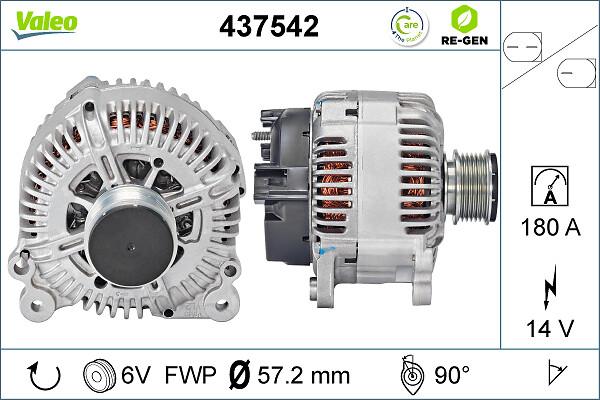 VALEO 437542 - Генератор autozip.com.ua