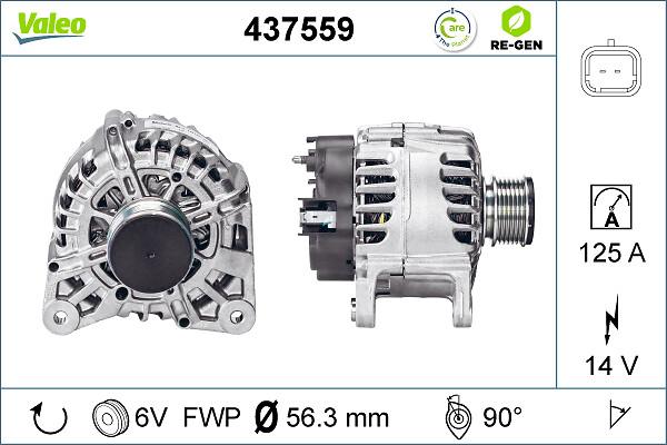 VALEO 437559 - Генератор autozip.com.ua