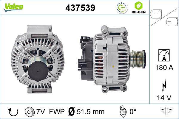 VALEO 437539 - Генератор autozip.com.ua
