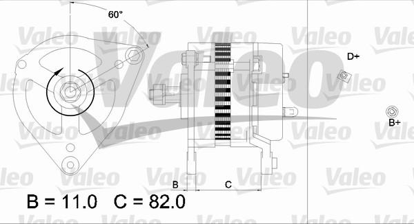 Valeo 437019 - Генератор autozip.com.ua