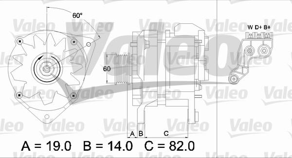 Valeo 437081 - Генератор autozip.com.ua