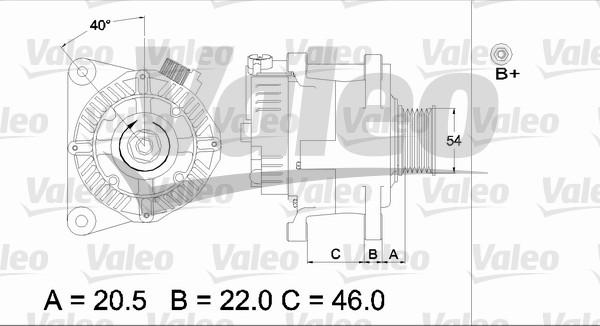 Valeo 437193 - Генератор autozip.com.ua