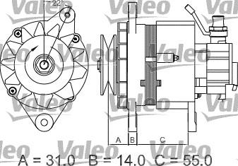 Valeo 437145 - Генератор autozip.com.ua