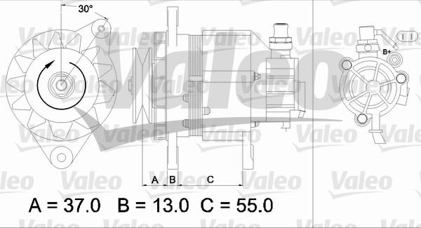 Valeo 437146 - Генератор autozip.com.ua