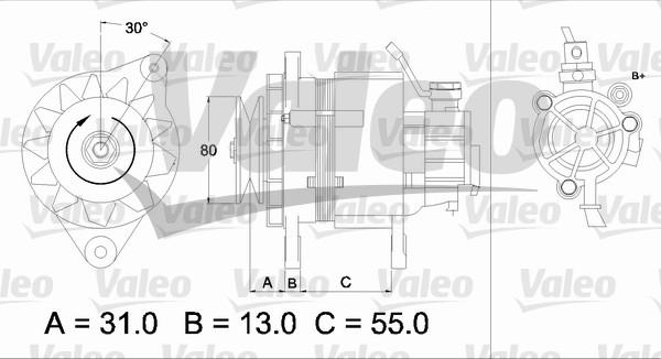 Valeo 437148 - Генератор autozip.com.ua