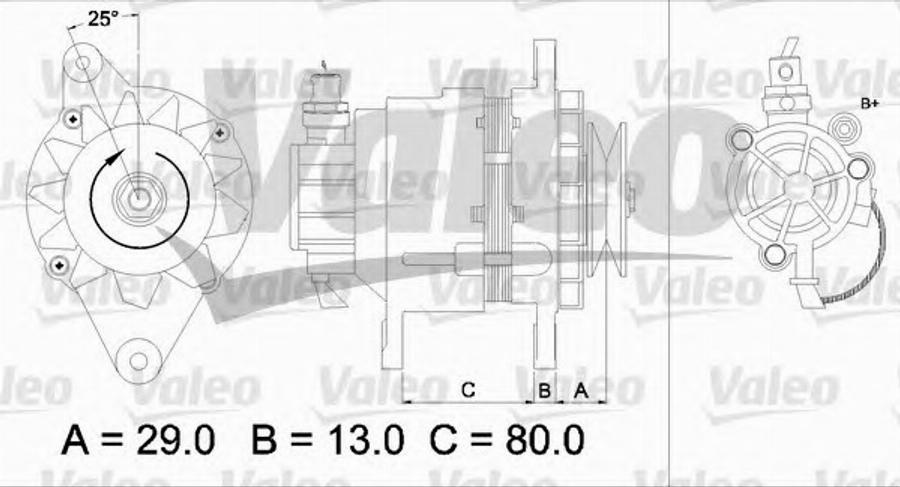 Valeo 437159 - Генератор autozip.com.ua