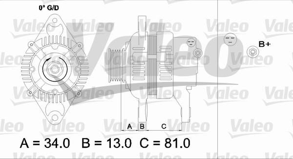 Valeo 437158 - Генератор autozip.com.ua