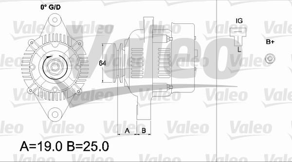 Valeo 437153 - Генератор autozip.com.ua