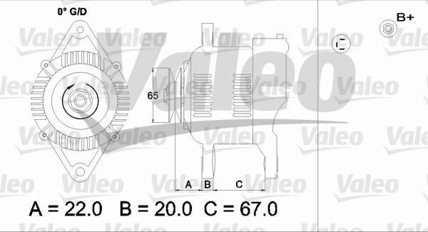 Valeo 437163 - Генератор autozip.com.ua