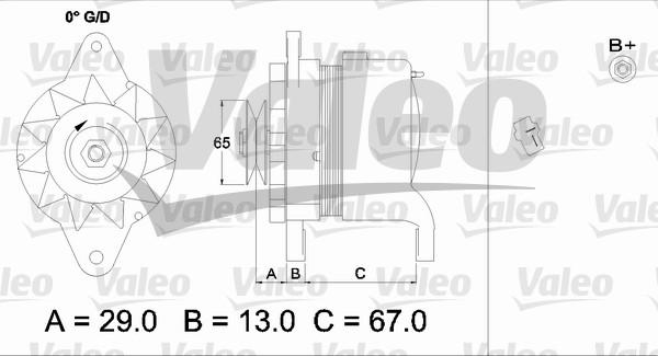 Valeo 437162 - Генератор autozip.com.ua