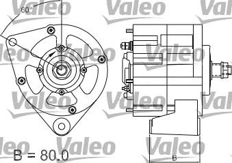 Valeo 437167 - Генератор autozip.com.ua