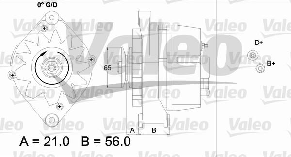 Valeo 437110 - Генератор autozip.com.ua