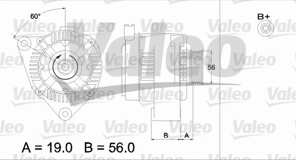 Valeo 437186 - Генератор autozip.com.ua