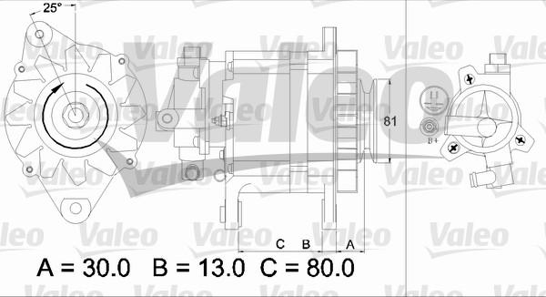 Valeo 437135 - Генератор autozip.com.ua