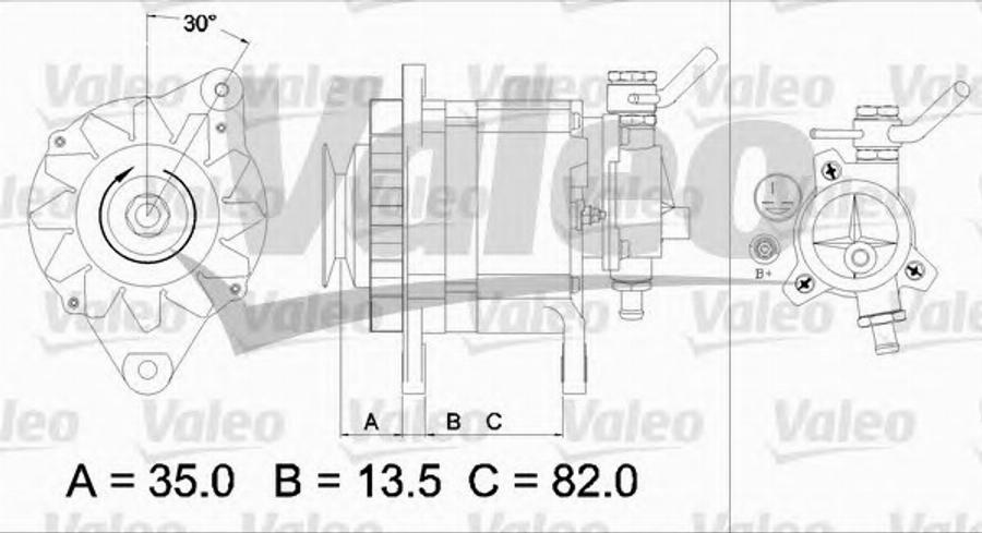 Valeo 437 130 - Генератор autozip.com.ua