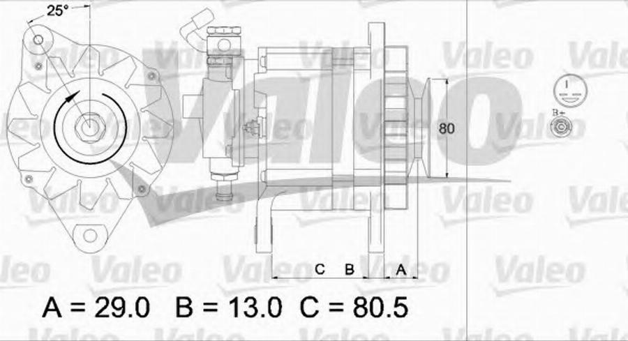 Valeo 437131 - Генератор autozip.com.ua