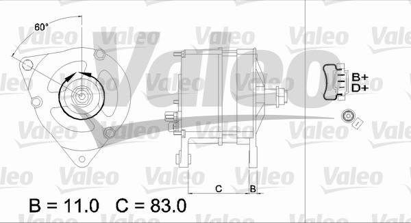 Valeo 437124 - Генератор autozip.com.ua