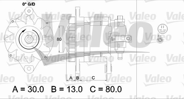 Valeo 437120 - Генератор autozip.com.ua