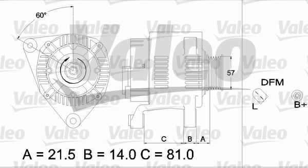 Valeo 437177 - Генератор autozip.com.ua