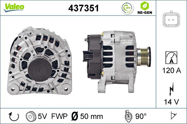 VALEO 437351 - Генератор autozip.com.ua